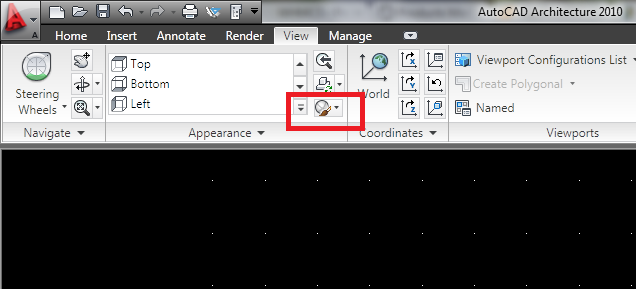 Autocad – Alterar Visual Style 2D e 3D