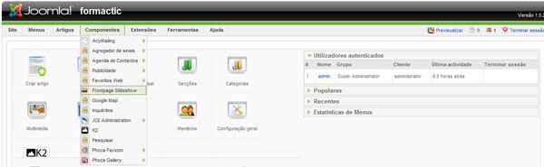 Joomla – Configuração do Frontpage SlideShow