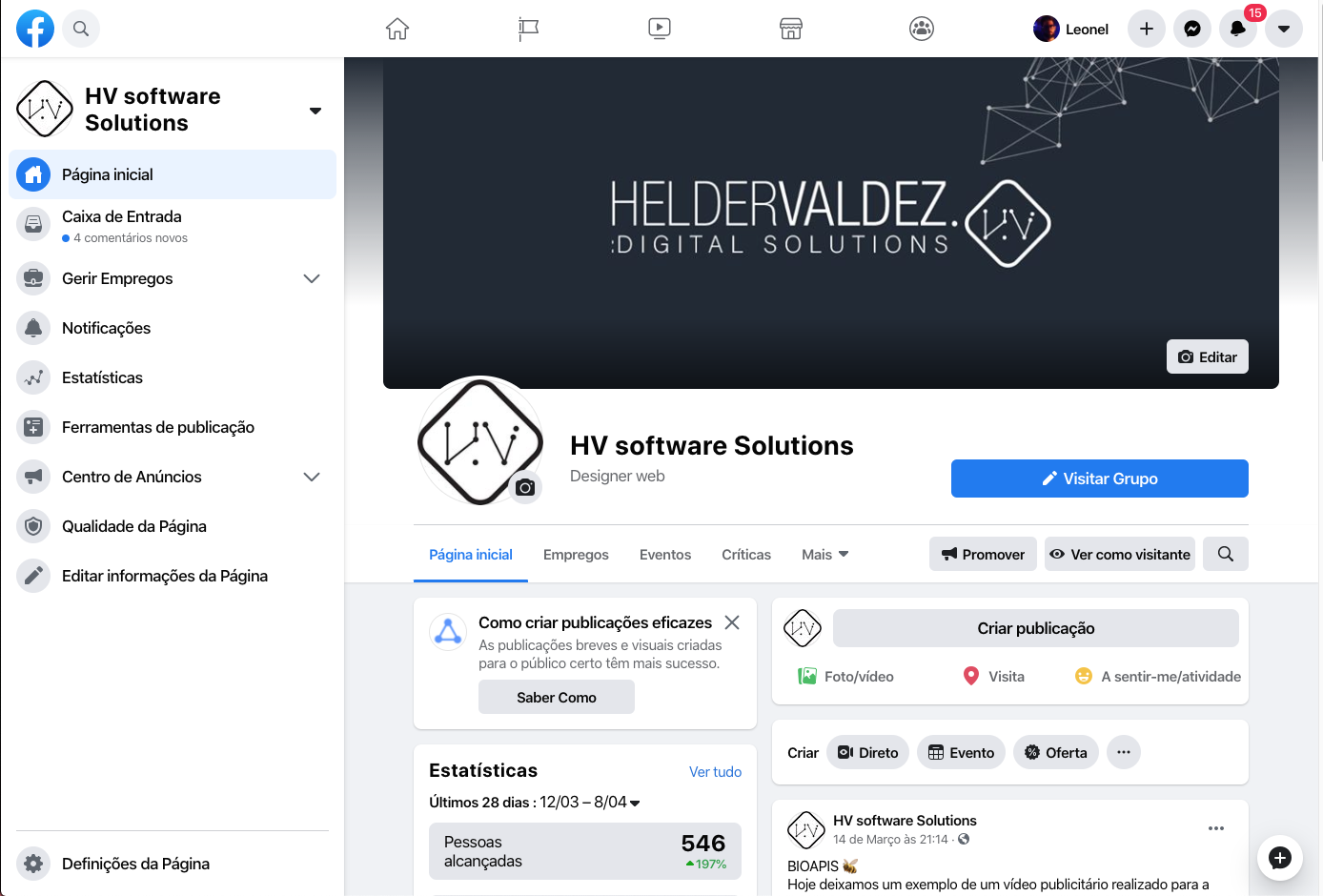 Facebook Novo Visual e Modo Escuro